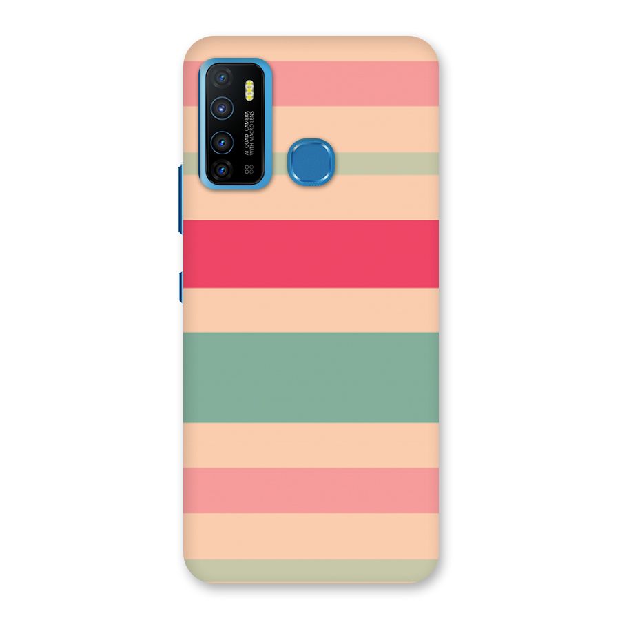 Pastel Stripes Vintage Back Case for Infinix Hot 9