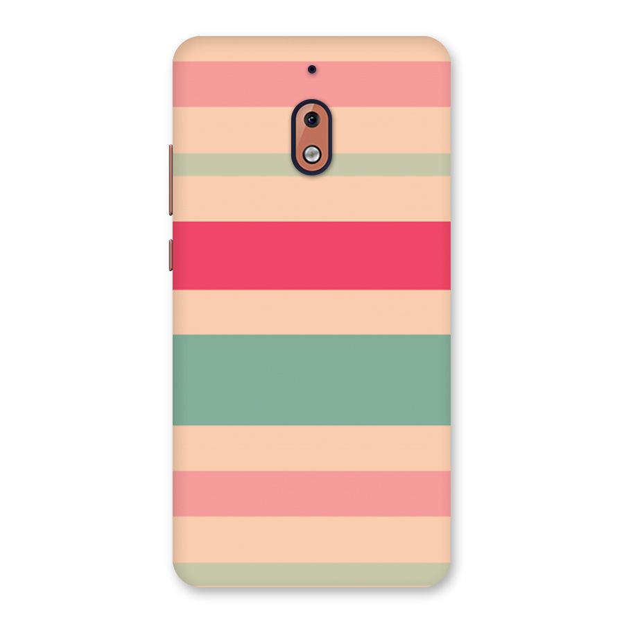Pastel Stripes Vintage Back Case for Nokia 2.1