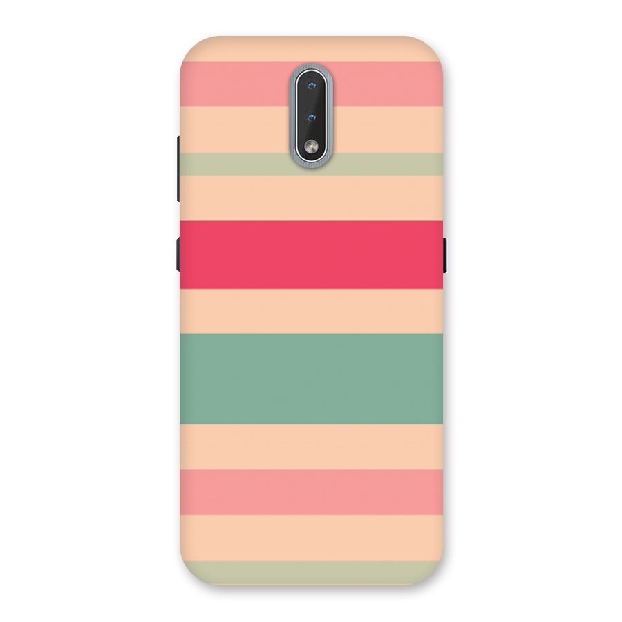 Pastel Stripes Vintage Back Case for Nokia 2.3