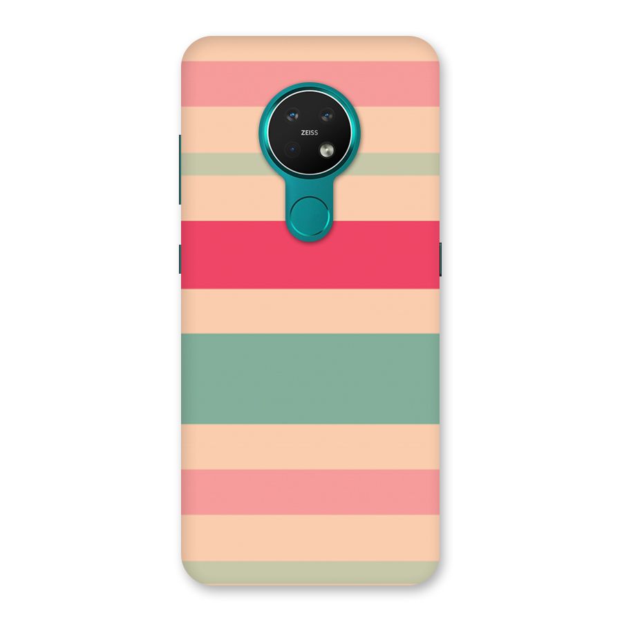 Pastel Stripes Vintage Back Case for Nokia 7.2