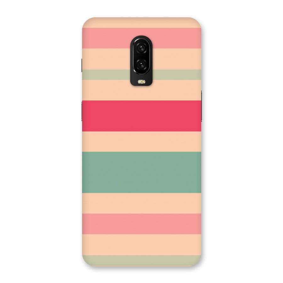 Pastel Stripes Vintage Back Case for OnePlus 6T