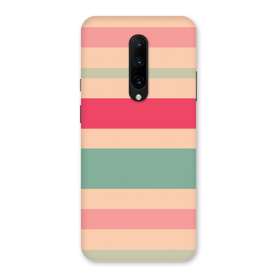 Pastel Stripes Vintage Back Case for OnePlus 7 Pro