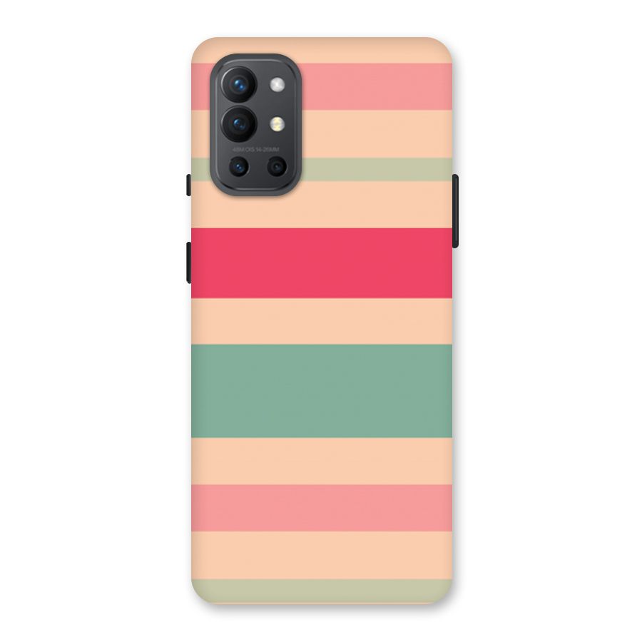 Pastel Stripes Vintage Back Case for OnePlus 9R