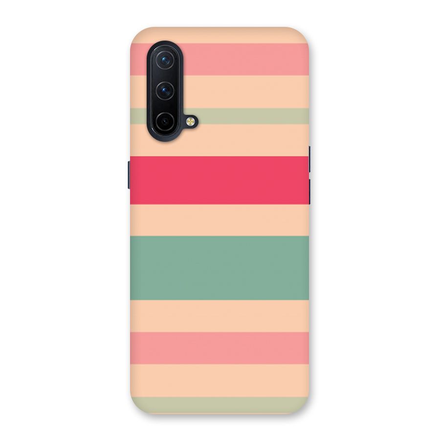 Pastel Stripes Vintage Back Case for OnePlus Nord CE 5G