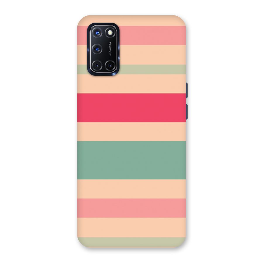 Pastel Stripes Vintage Back Case for Oppo A52