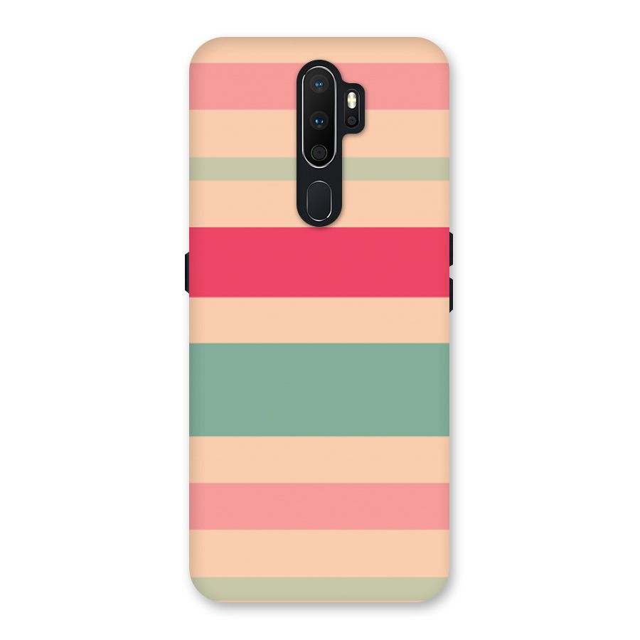 Pastel Stripes Vintage Back Case for Oppo A5 (2020)