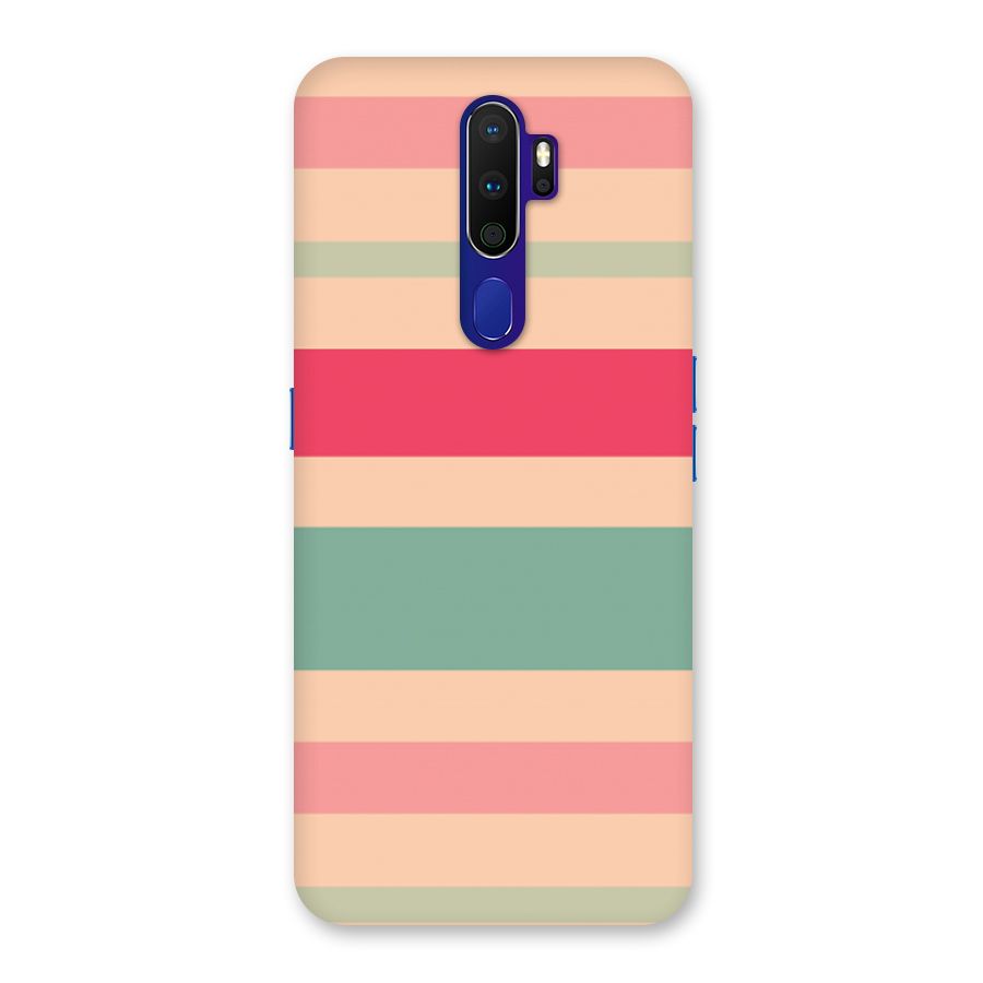 Pastel Stripes Vintage Back Case for Oppo A9 (2020)