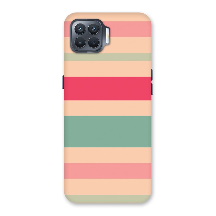 Pastel Stripes Vintage Back Case for Oppo F17 Pro