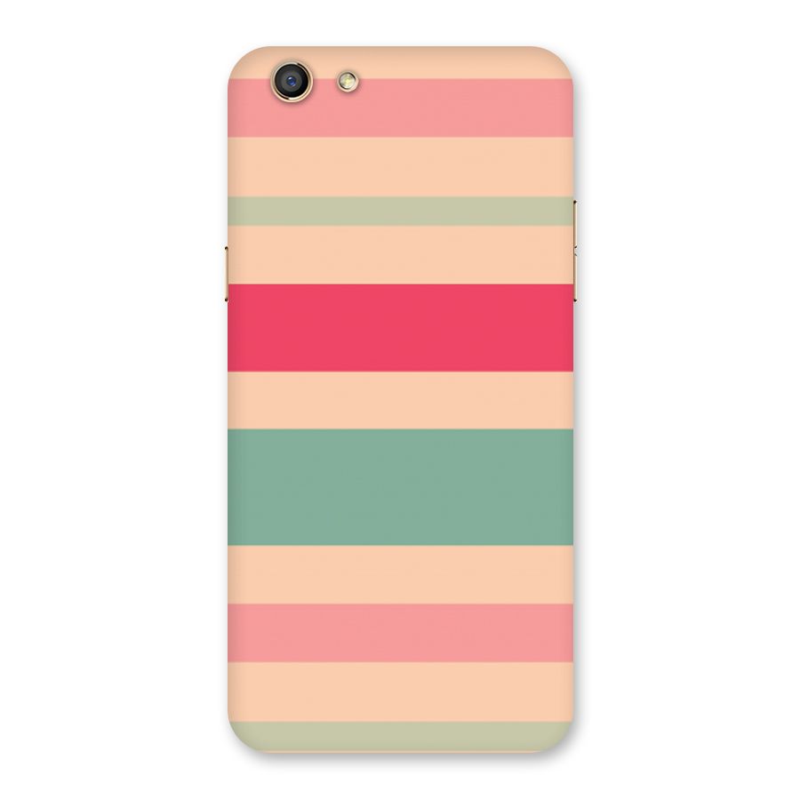 Pastel Stripes Vintage Back Case for Oppo F3
