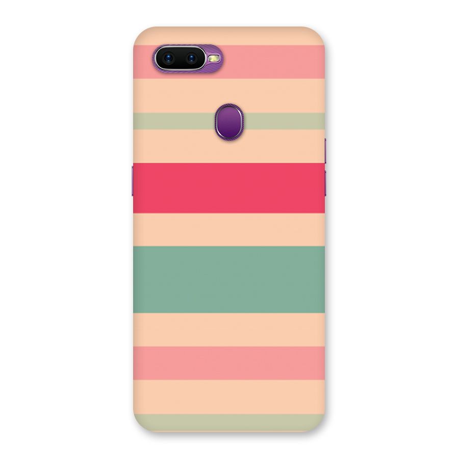 Pastel Stripes Vintage Back Case for Oppo F9