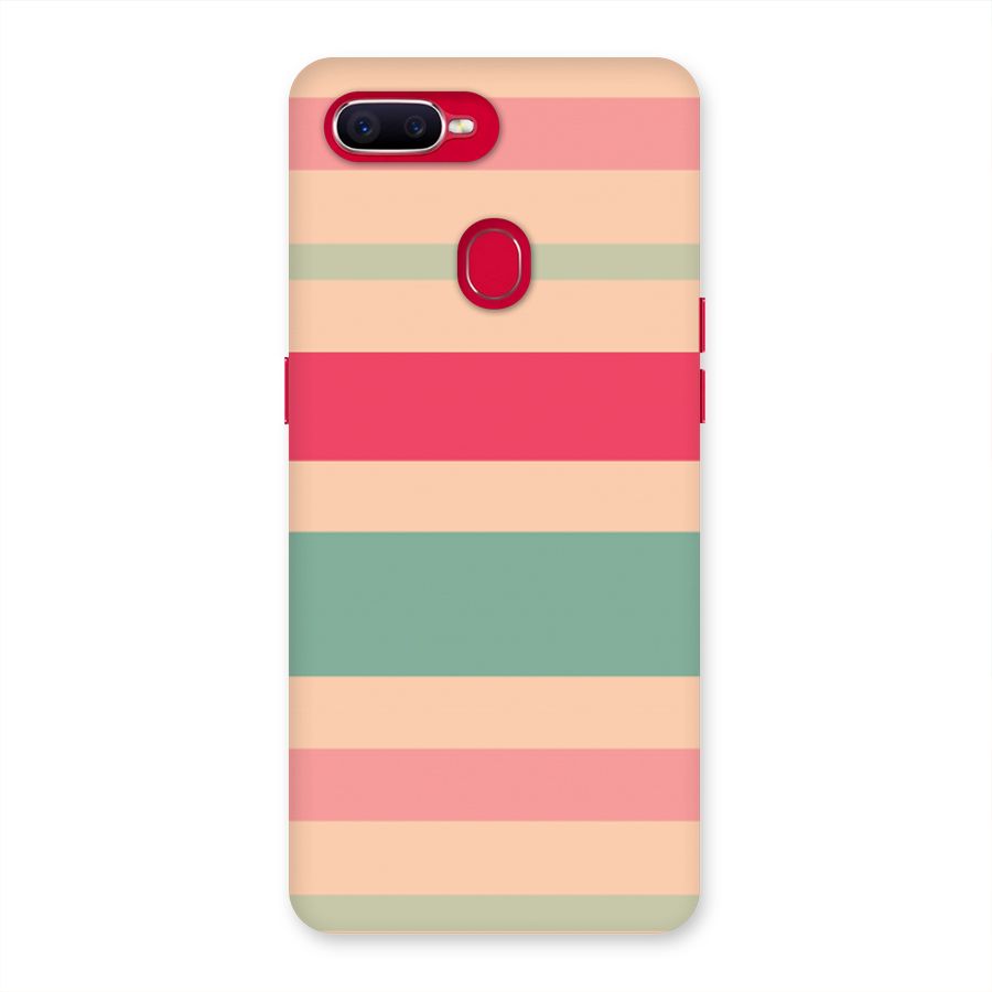 Pastel Stripes Vintage Back Case for Oppo F9 Pro