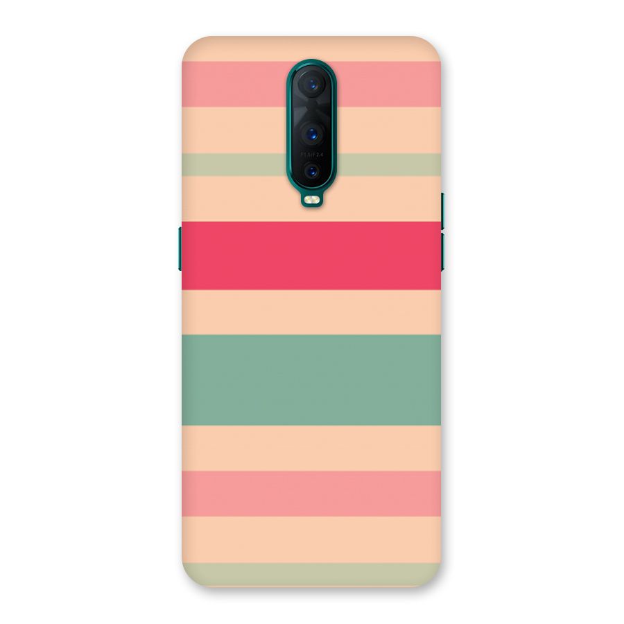 Pastel Stripes Vintage Back Case for Oppo R17 Pro