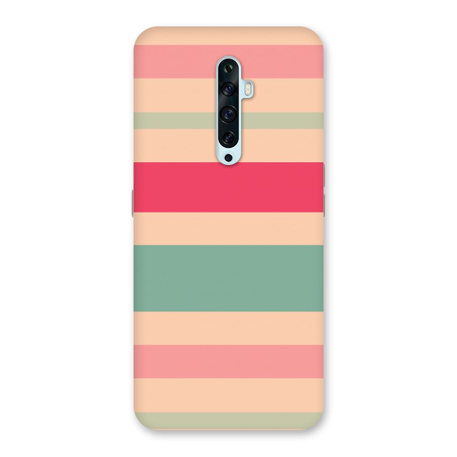 Pastel Stripes Vintage Back Case for Oppo Reno2 Z