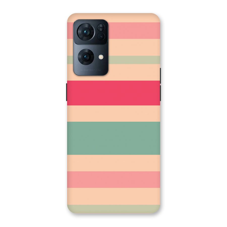 Pastel Stripes Vintage Back Case for Oppo Reno7 Pro 5G