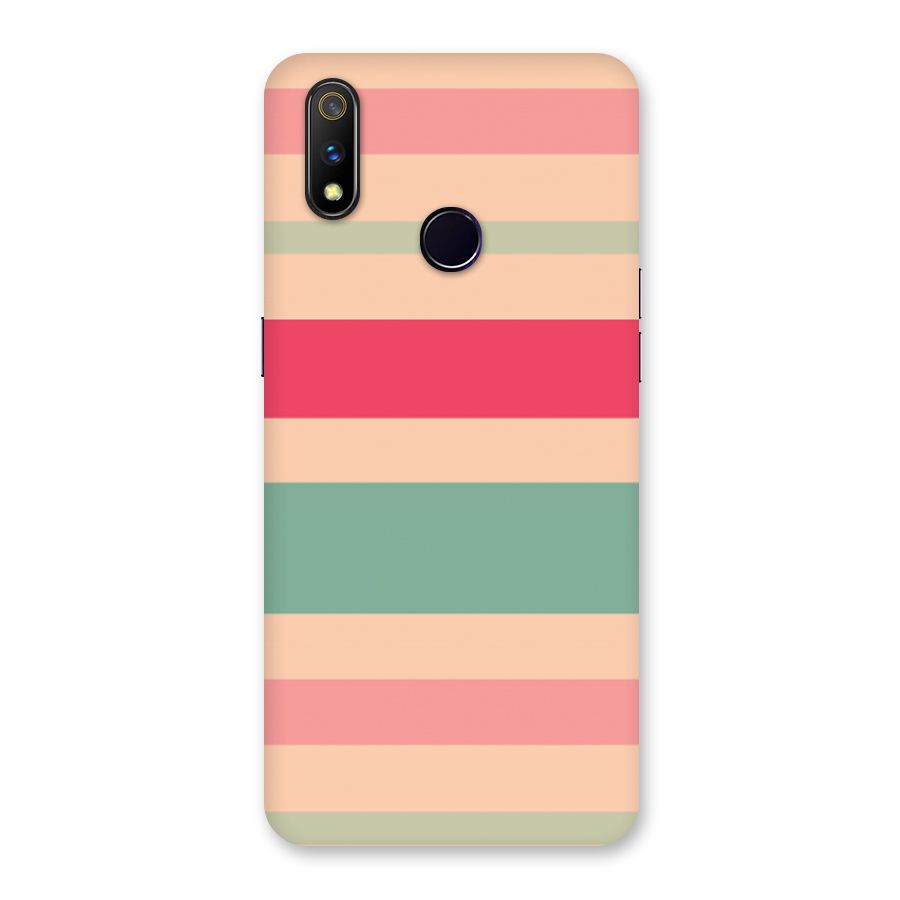 Pastel Stripes Vintage Back Case for Realme 3 Pro