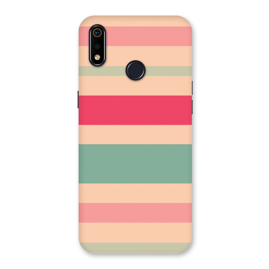 Pastel Stripes Vintage Back Case for Realme 3i