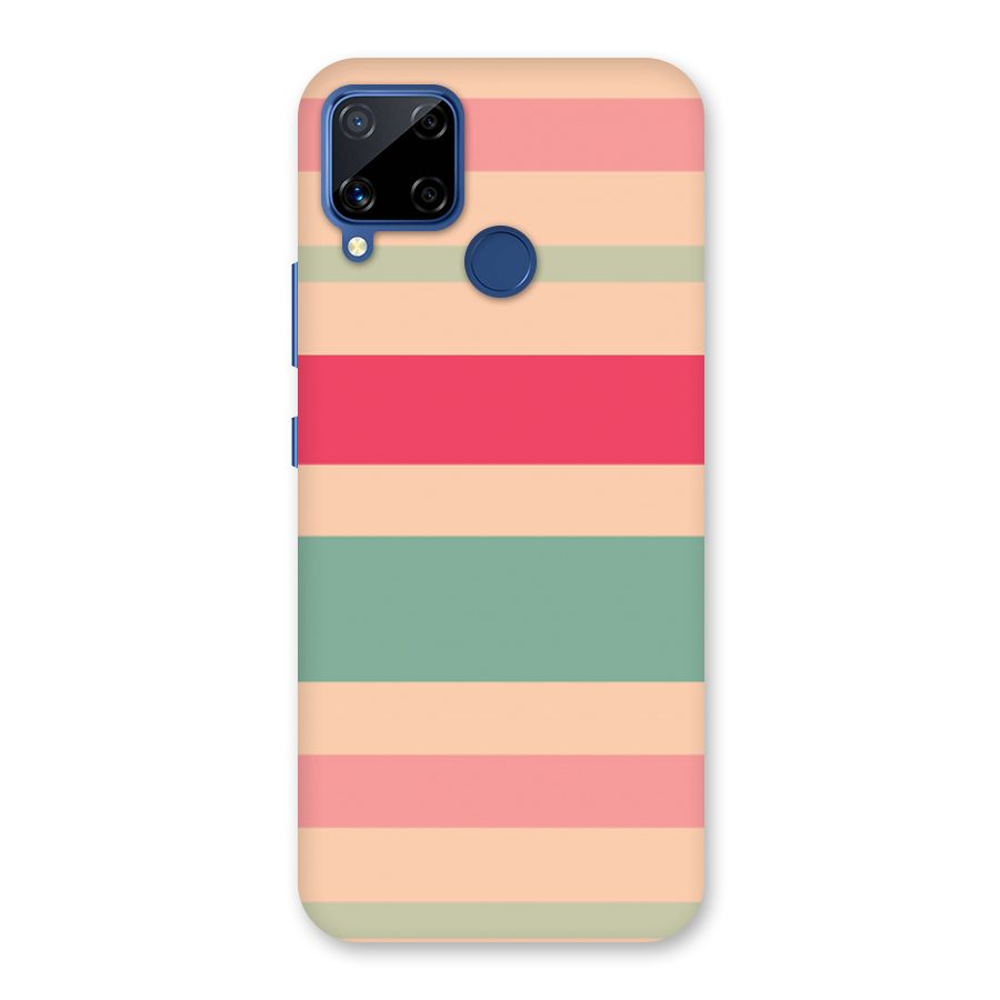Pastel Stripes Vintage Back Case for Realme C12
