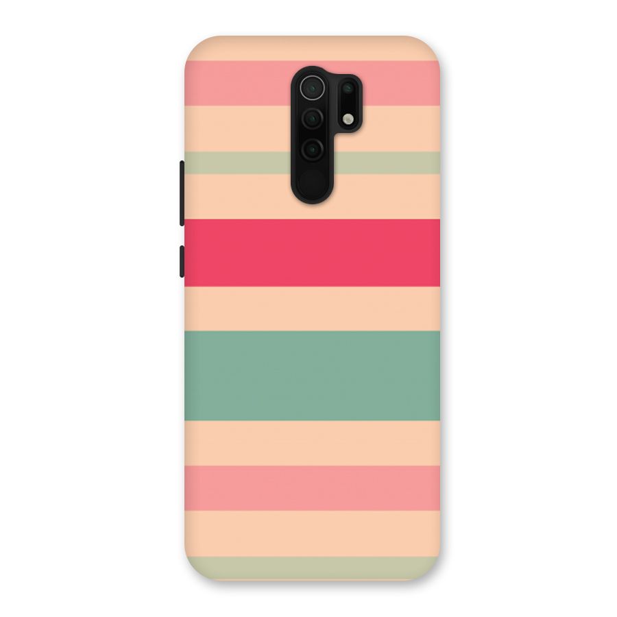 Pastel Stripes Vintage Back Case for Redmi 9 Prime