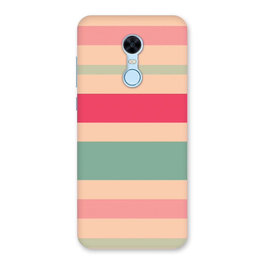 Pastel Stripes Vintage Back Case for Redmi Note 5