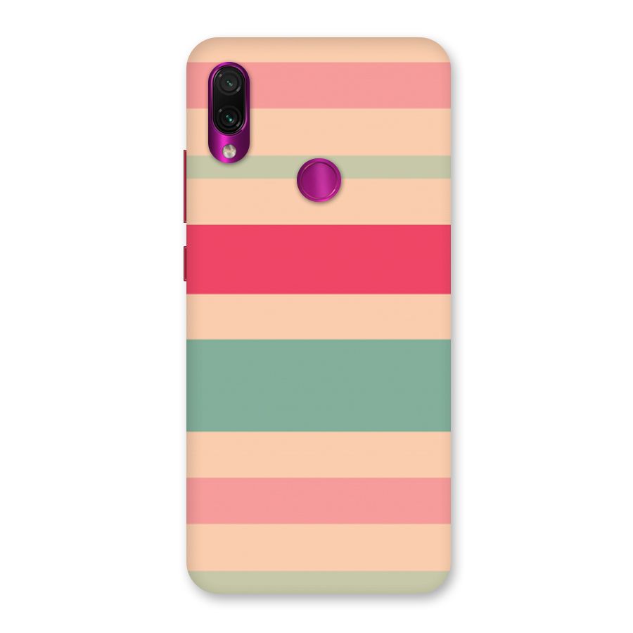 Pastel Stripes Vintage Back Case for Redmi Note 7 Pro