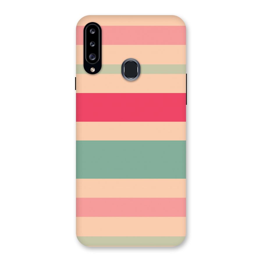 Pastel Stripes Vintage Back Case for Samsung Galaxy A20s