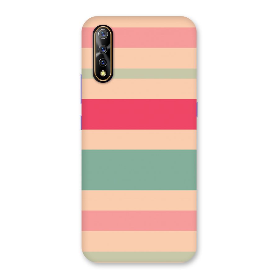 Pastel Stripes Vintage Back Case for Vivo S1