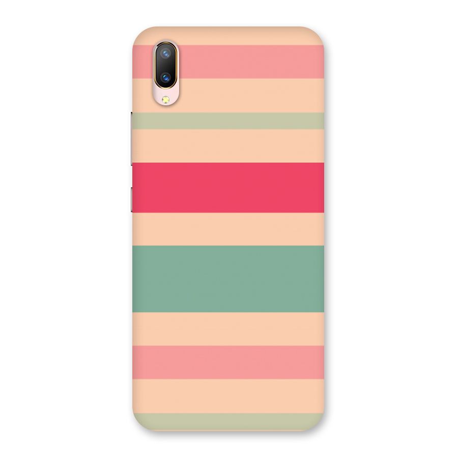 Pastel Stripes Vintage Back Case for Vivo V11 Pro