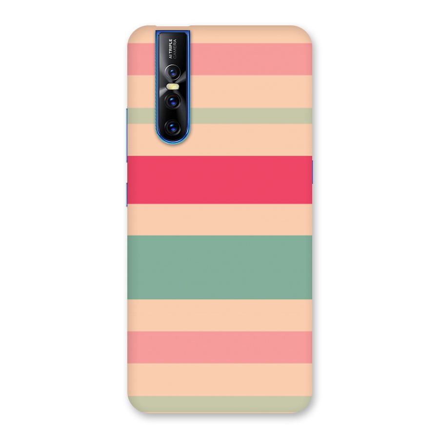 Pastel Stripes Vintage Back Case for Vivo V15 Pro