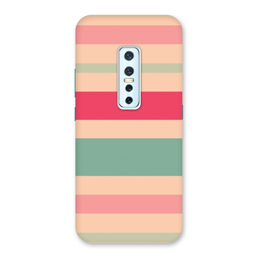 Pastel Stripes Vintage Back Case for Vivo V17 Pro