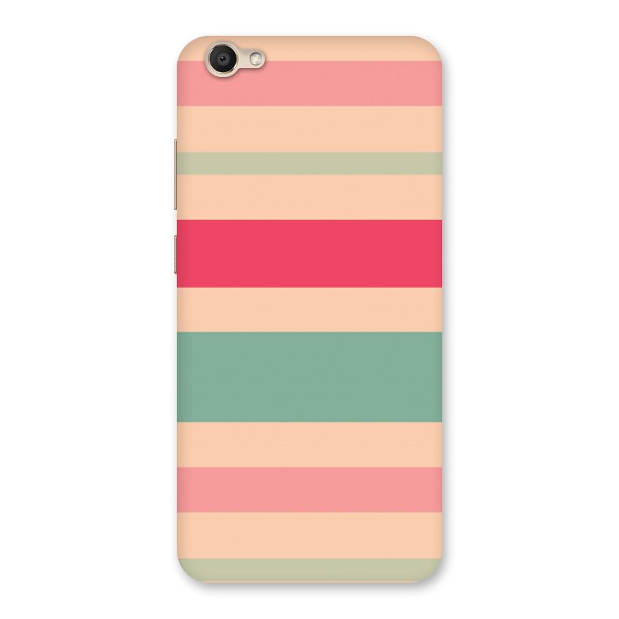 Pastel Stripes Vintage Back Case for Vivo V5
