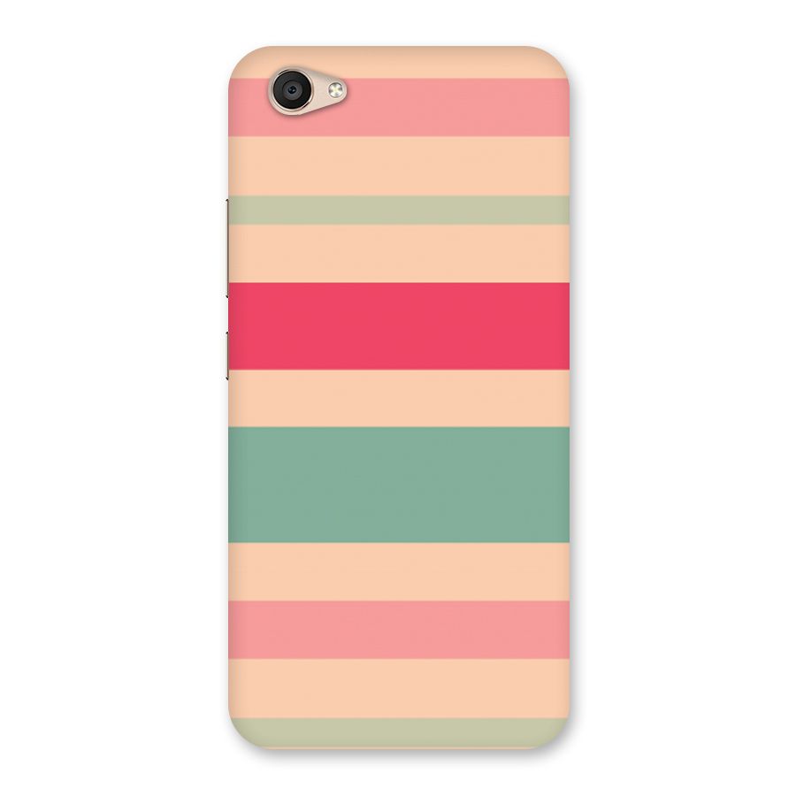 Pastel Stripes Vintage Back Case for Vivo V5 Plus