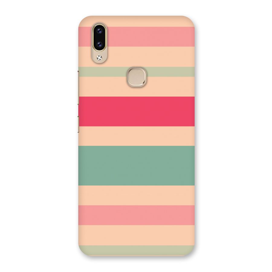 Pastel Stripes Vintage Back Case for Vivo V9 Youth