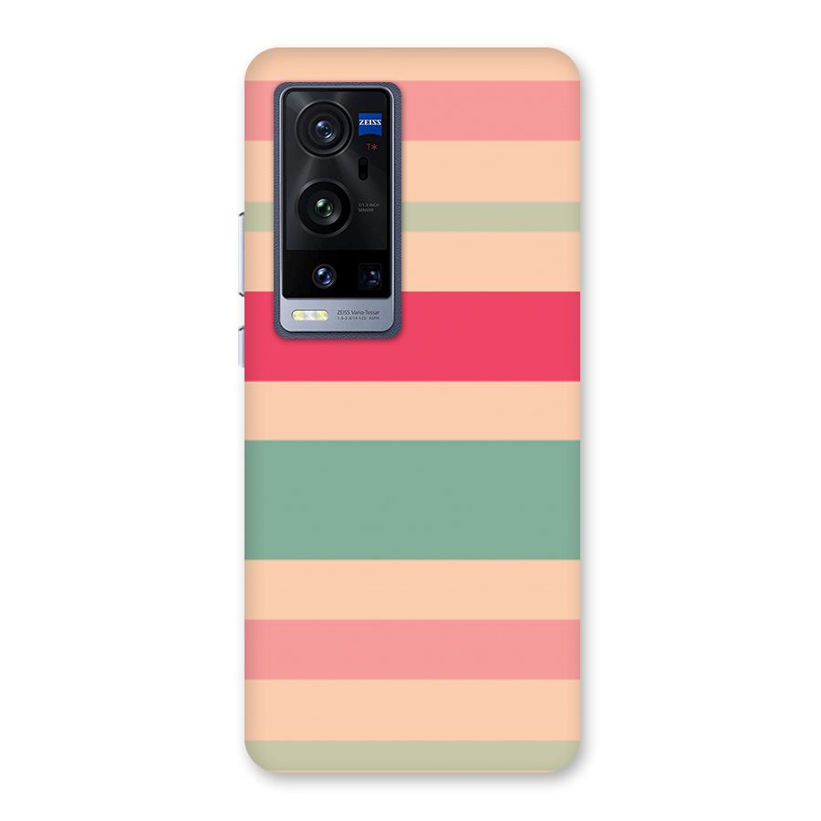Pastel Stripes Vintage Back Case for Vivo X60 Pro Plus