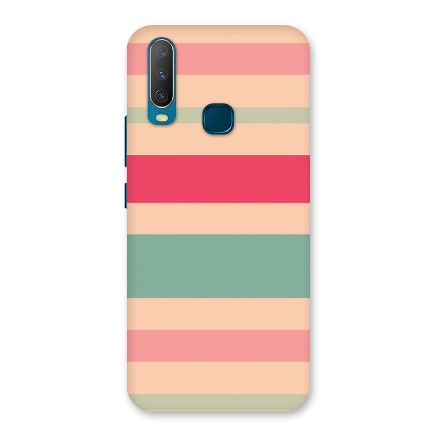 Pastel Stripes Vintage Back Case for Vivo Y15