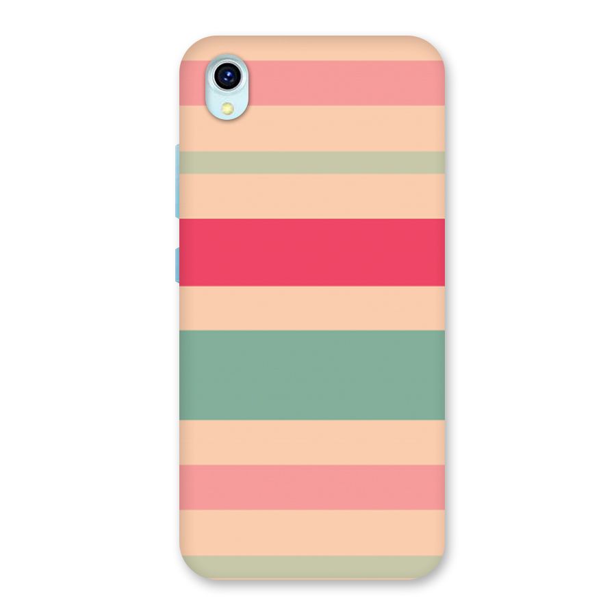Pastel Stripes Vintage Back Case for Vivo Y1s