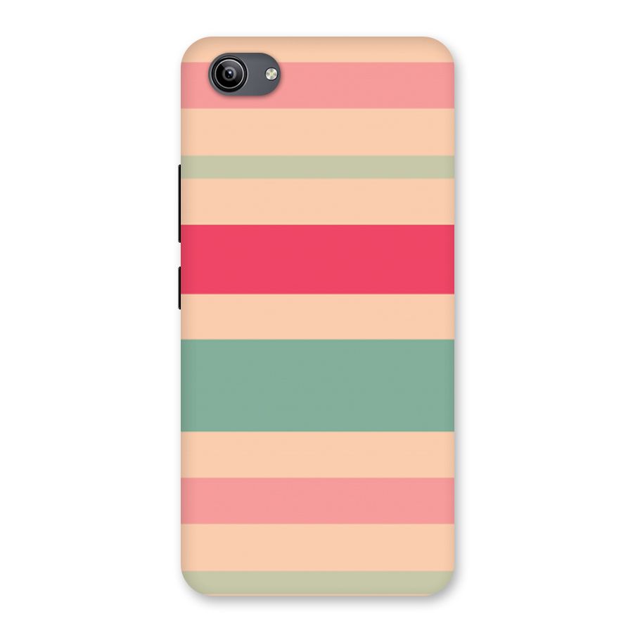 Pastel Stripes Vintage Back Case for Vivo Y81i