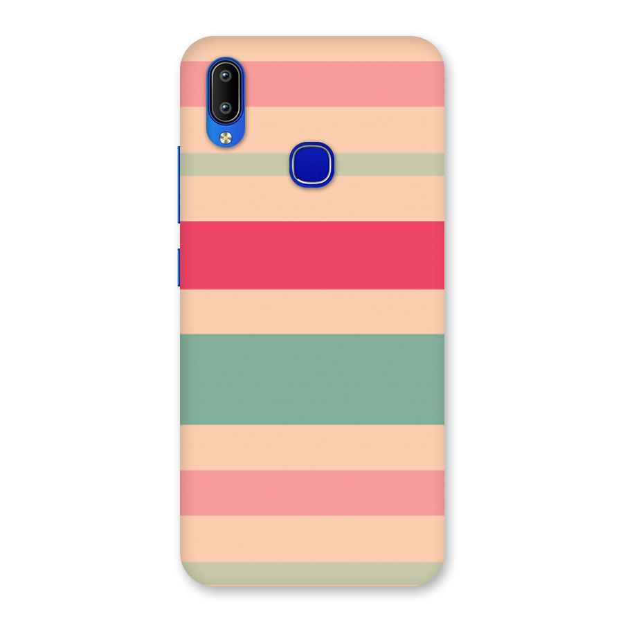 Pastel Stripes Vintage Back Case for Vivo Y91