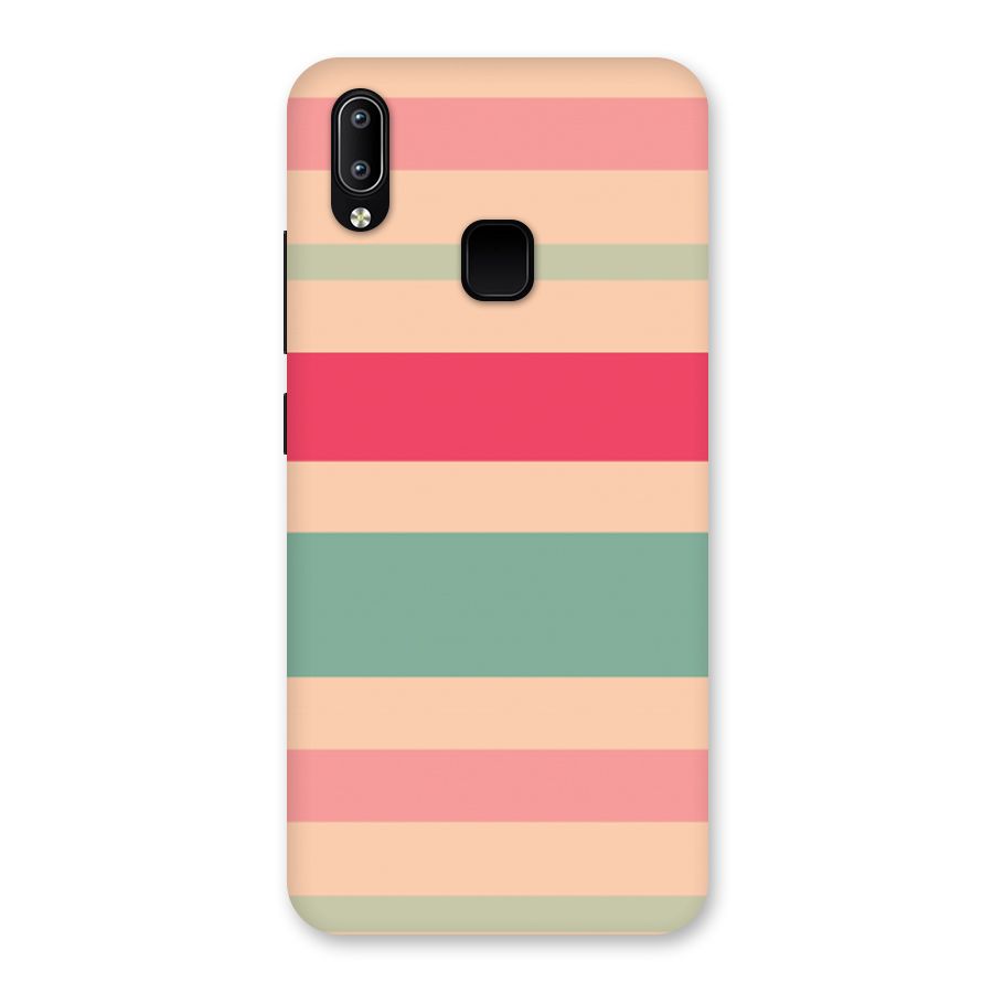 Pastel Stripes Vintage Back Case for Vivo Y95