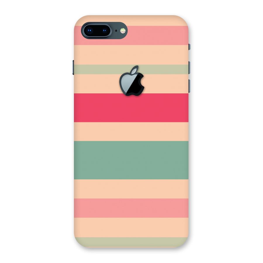 Pastel Stripes Vintage Back Case for iPhone 7 Plus Apple Cut