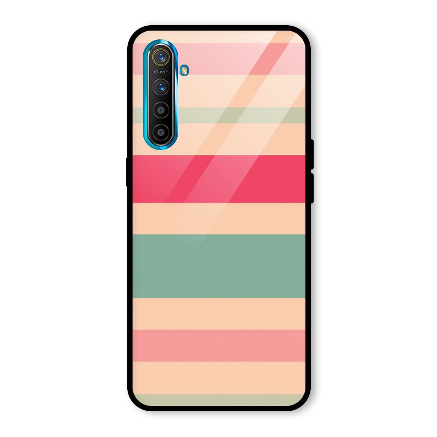 Pastel Stripes Vintage Glass Back Case for Realme XT