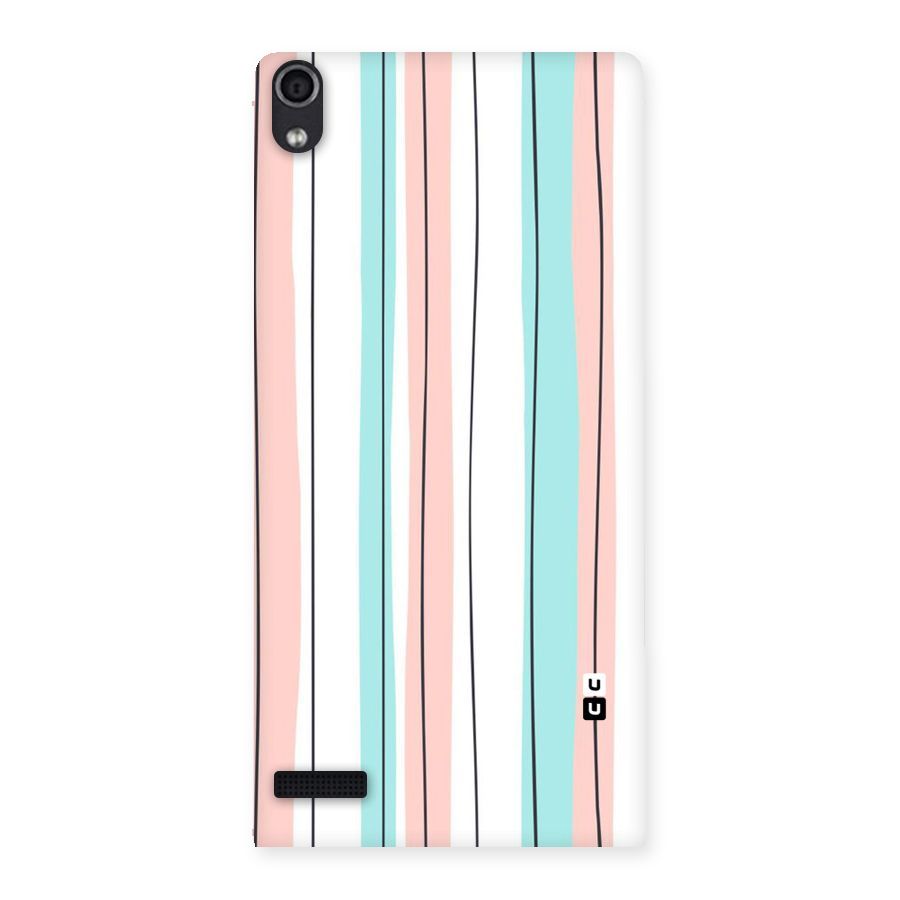 Pastel Tri Stripes Back Case for Ascend P6