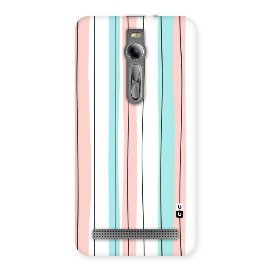 Pastel Tri Stripes Back Case for Asus Zenfone 2