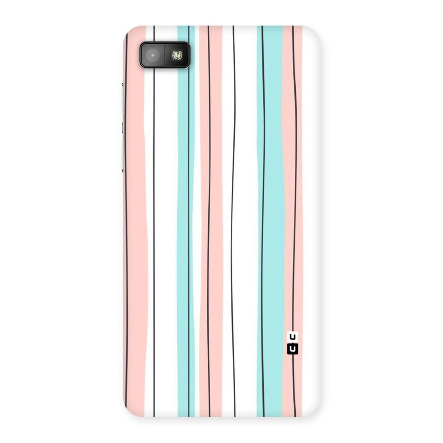 Pastel Tri Stripes Back Case for Blackberry Z10