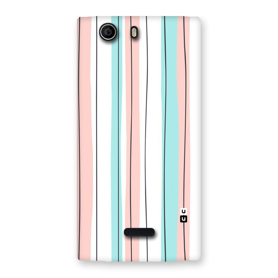 Pastel Tri Stripes Back Case for Canvas Nitro 2 E311