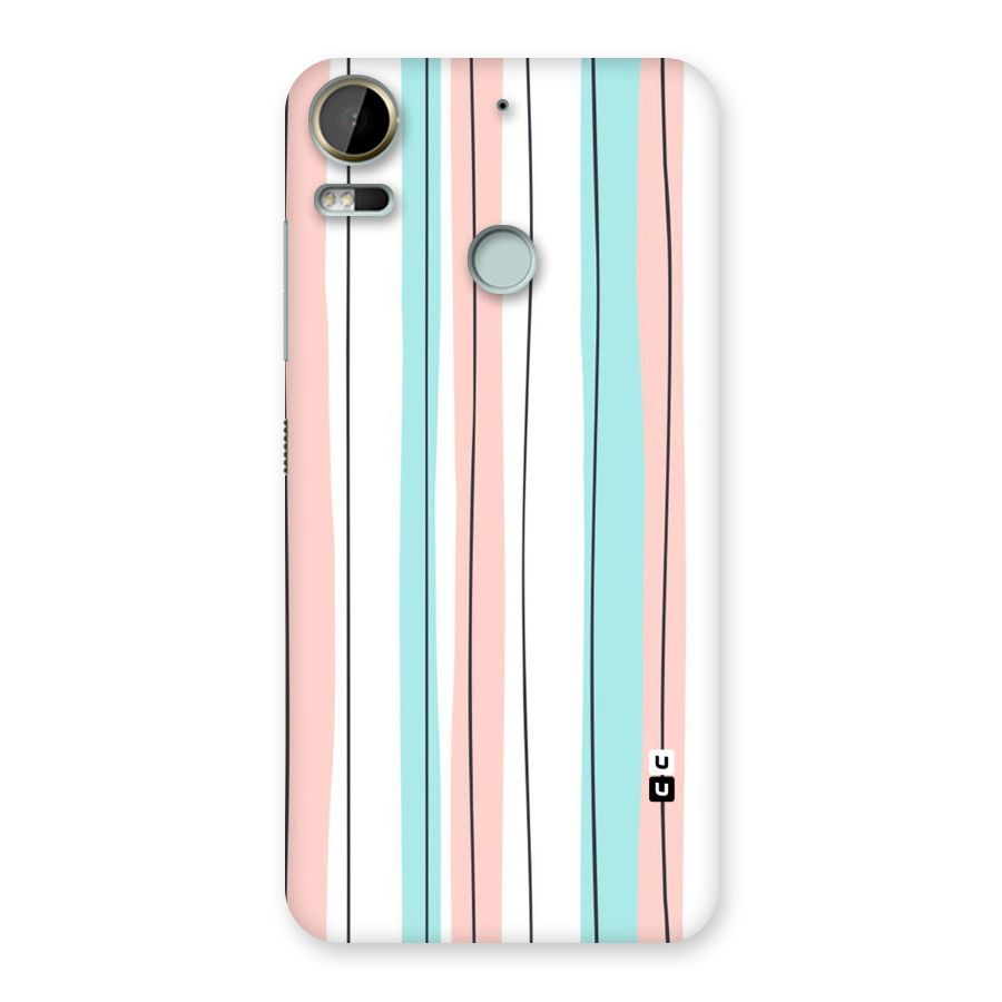 Pastel Tri Stripes Back Case for Desire 10 Pro