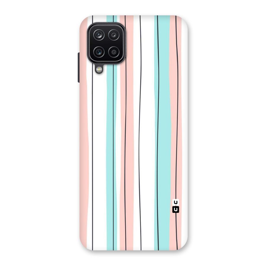 Pastel Tri Stripes Back Case for Galaxy A12