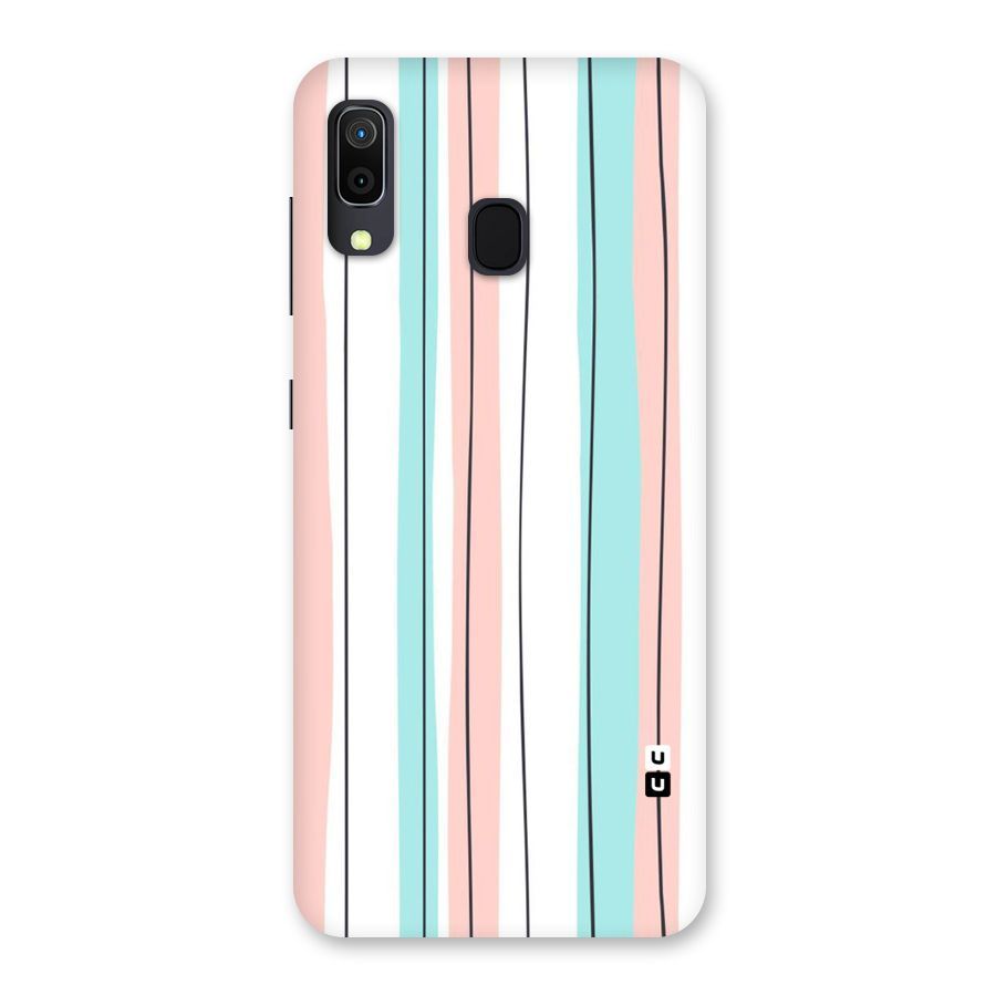 Pastel Tri Stripes Back Case for Galaxy A20