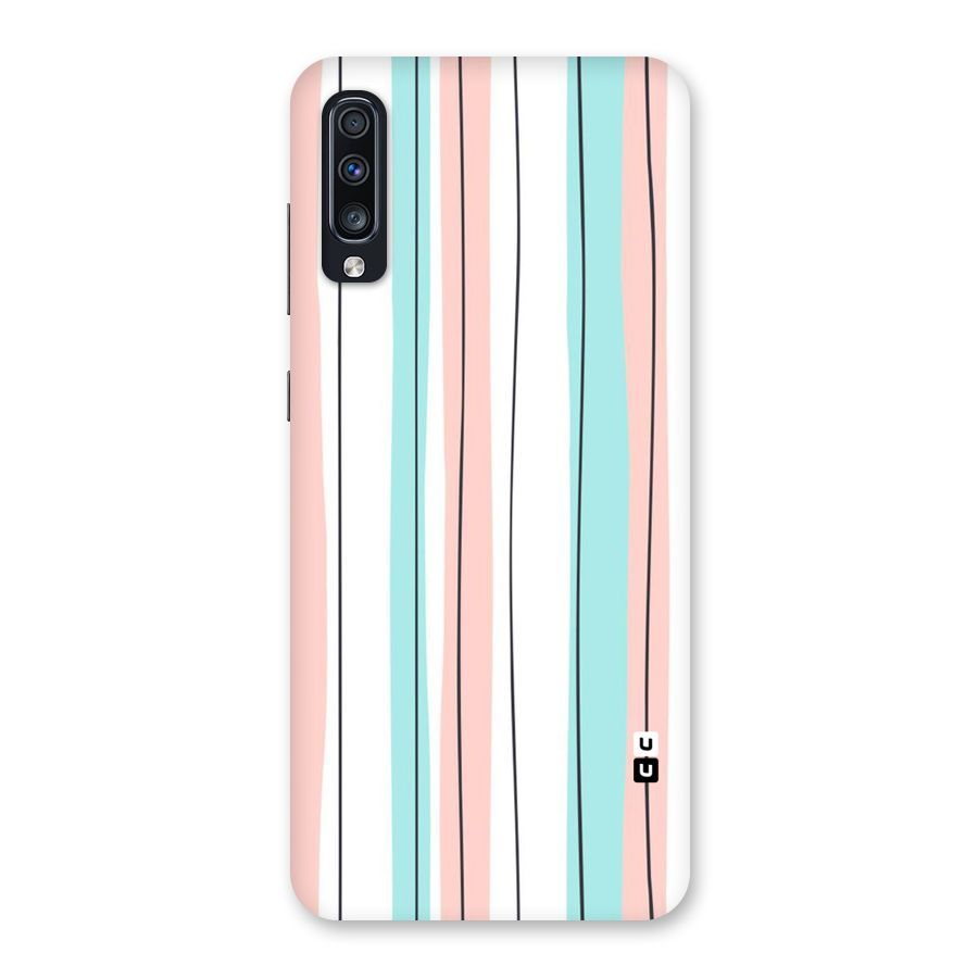 Pastel Tri Stripes Back Case for Galaxy A70