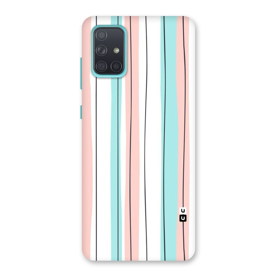 Pastel Tri Stripes Back Case for Galaxy A71