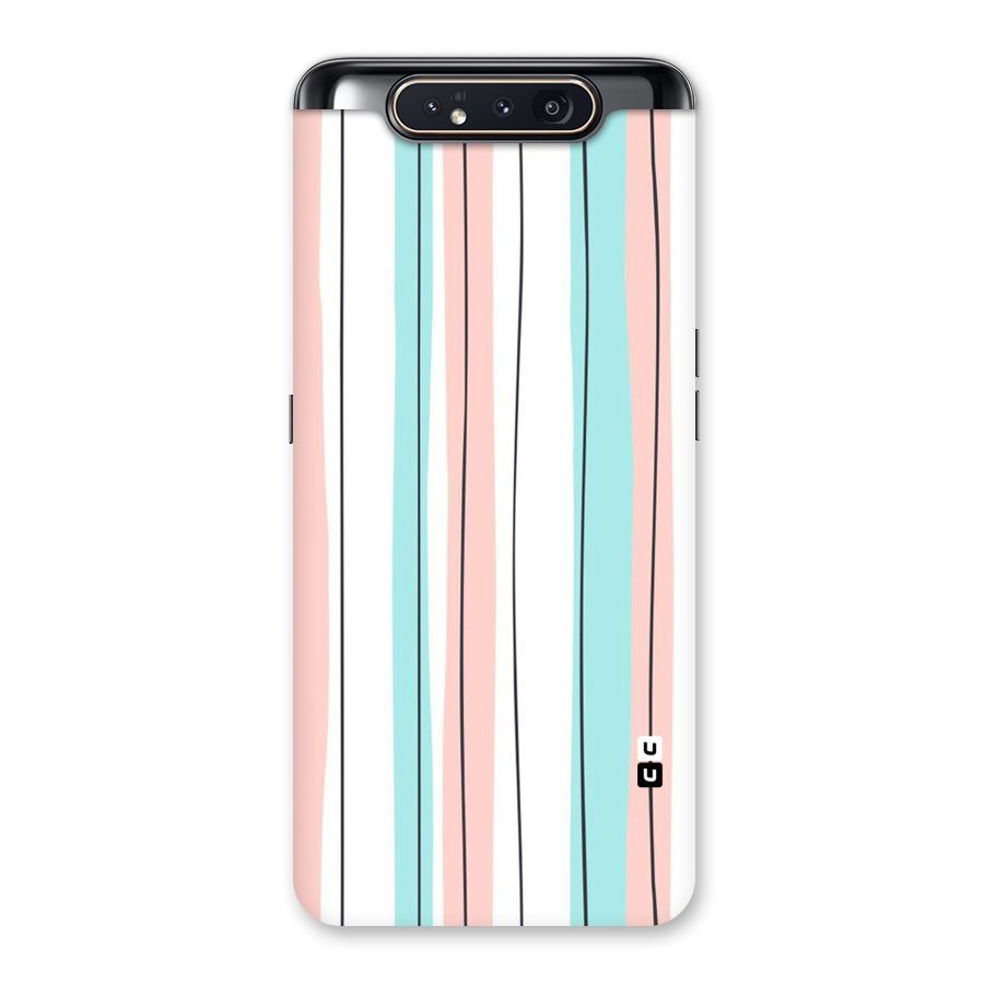Pastel Tri Stripes Back Case for Galaxy A80
